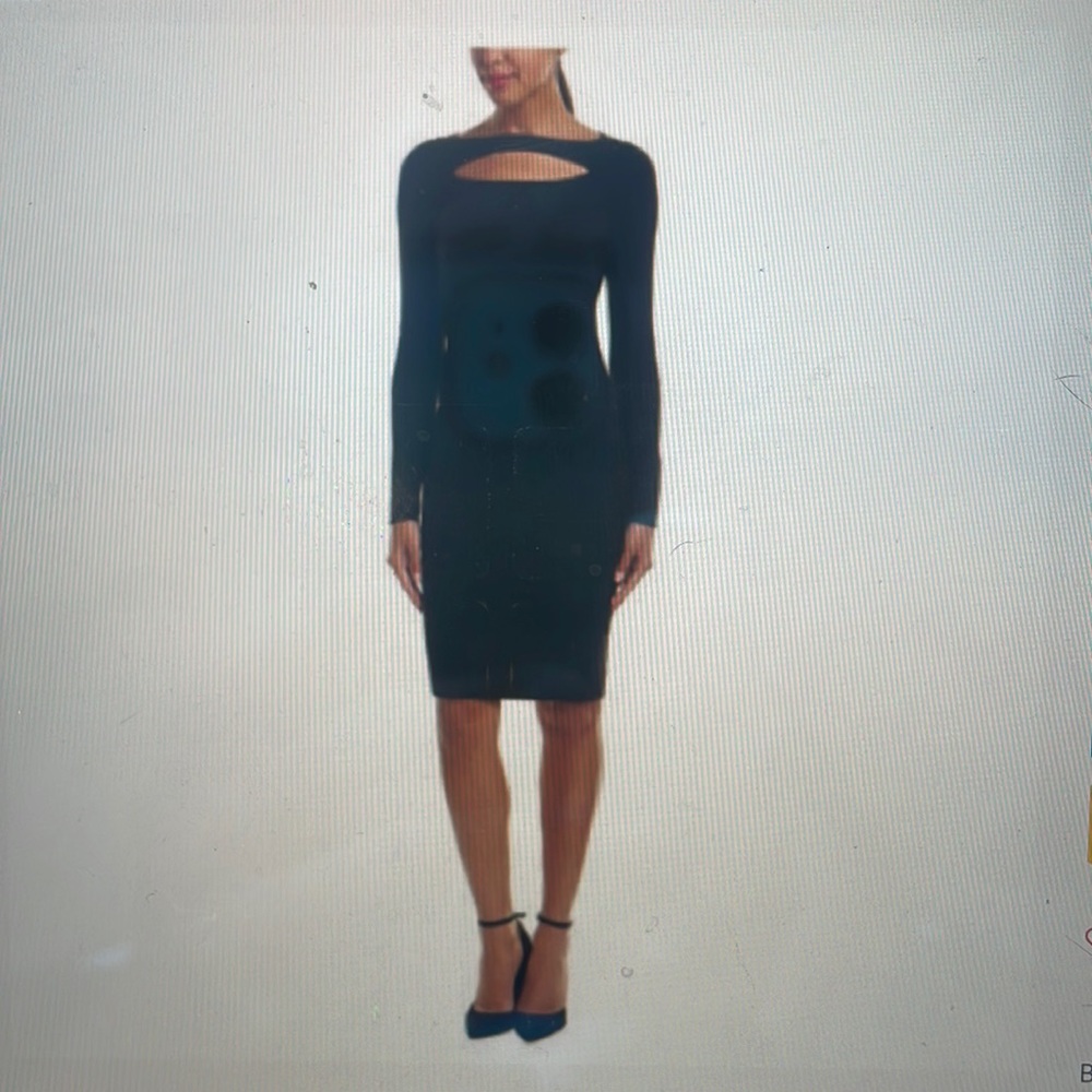 Never worn black Reiss Audrey-Key Hole Black Dress